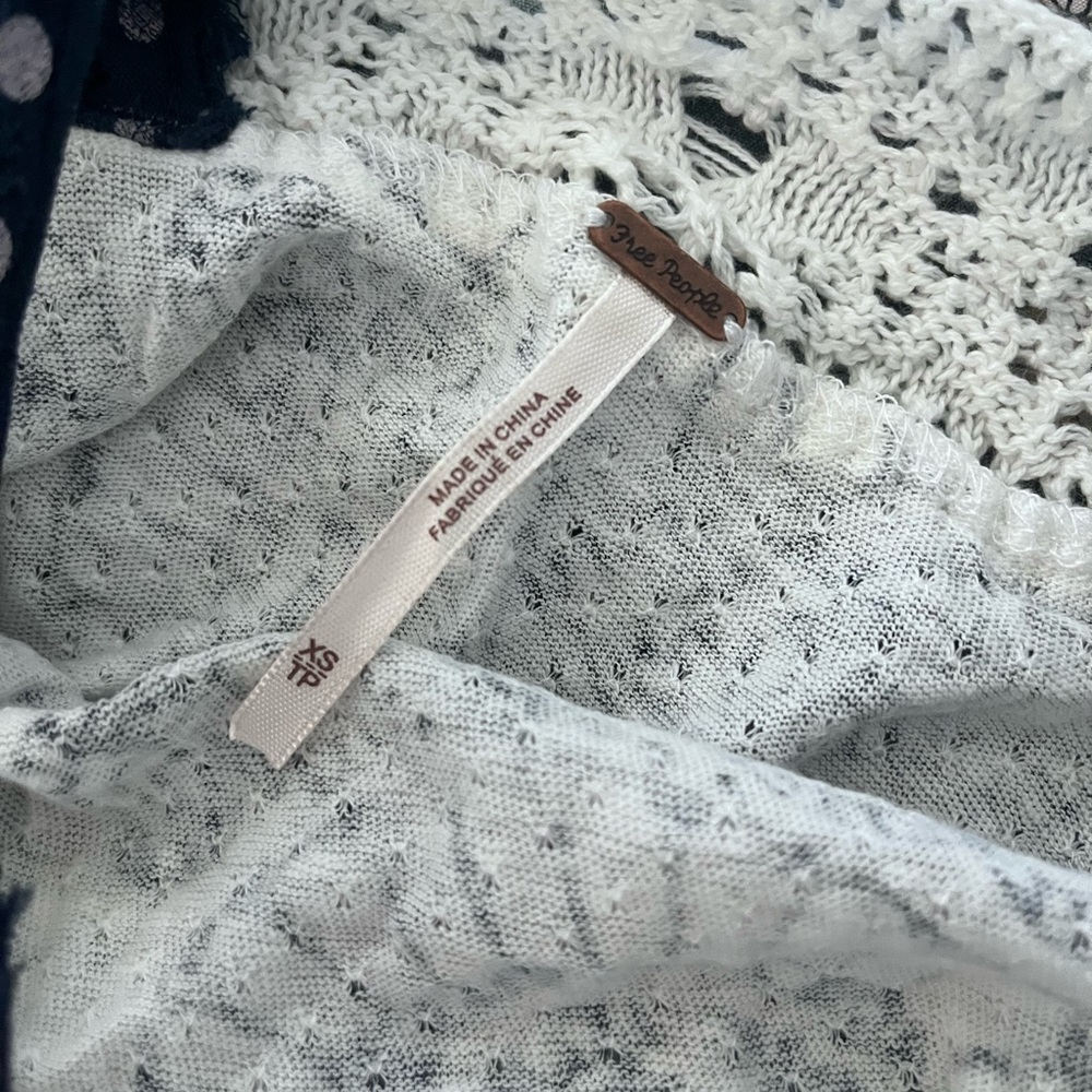 Free People Mandolin Crochet Halter Top XS - Picture 2 of 3